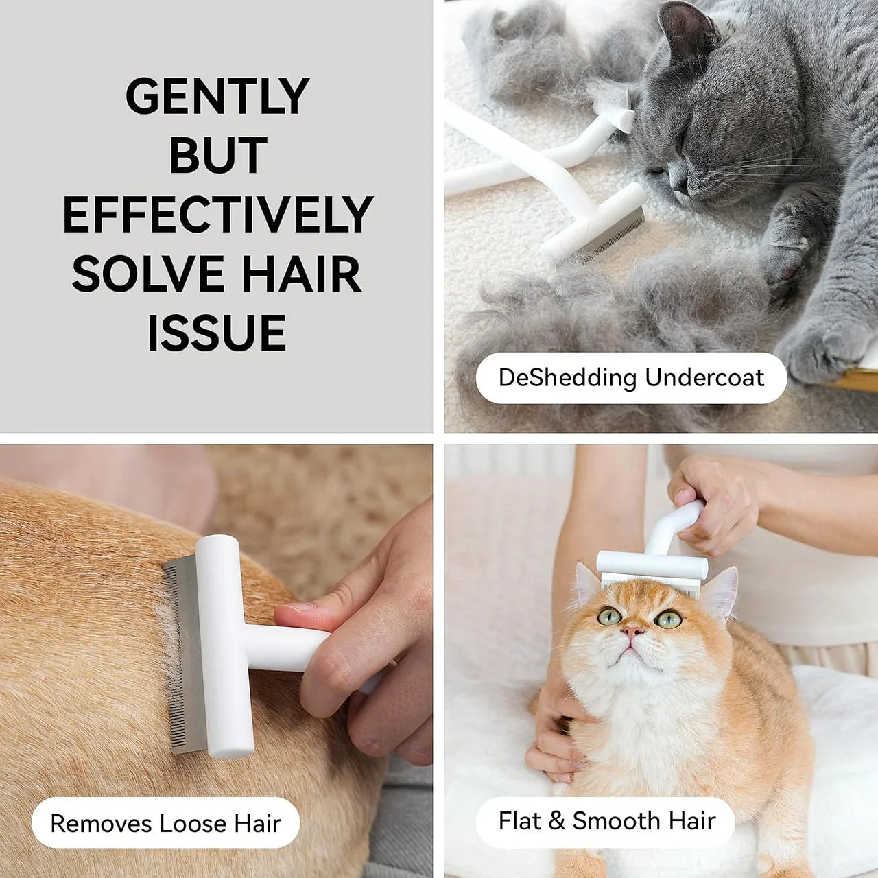 Professional Pet Brush for Shedding & Dematting -