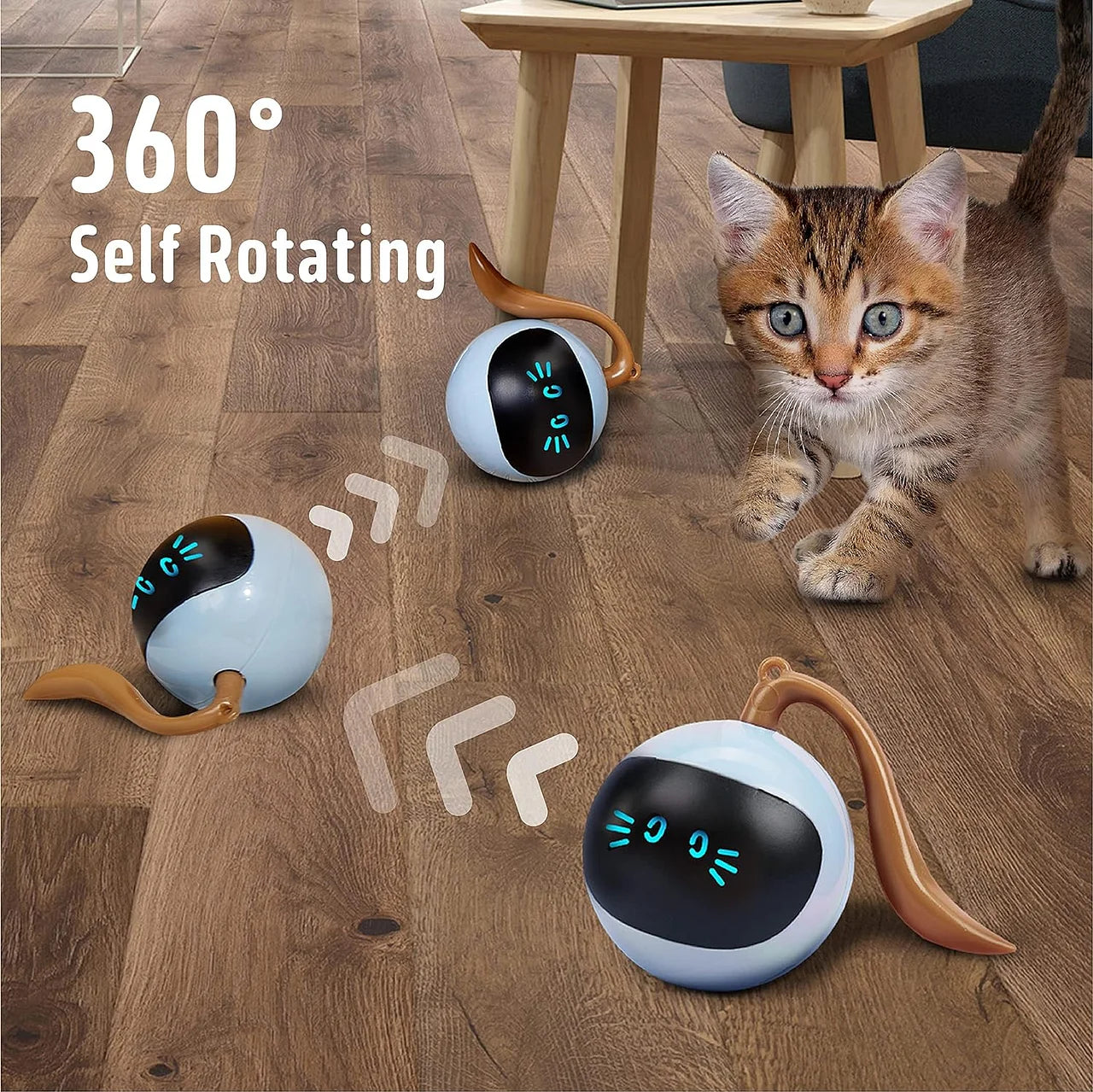 Cat Toys 360°Self Rolling Ball Toy Interactive Toys