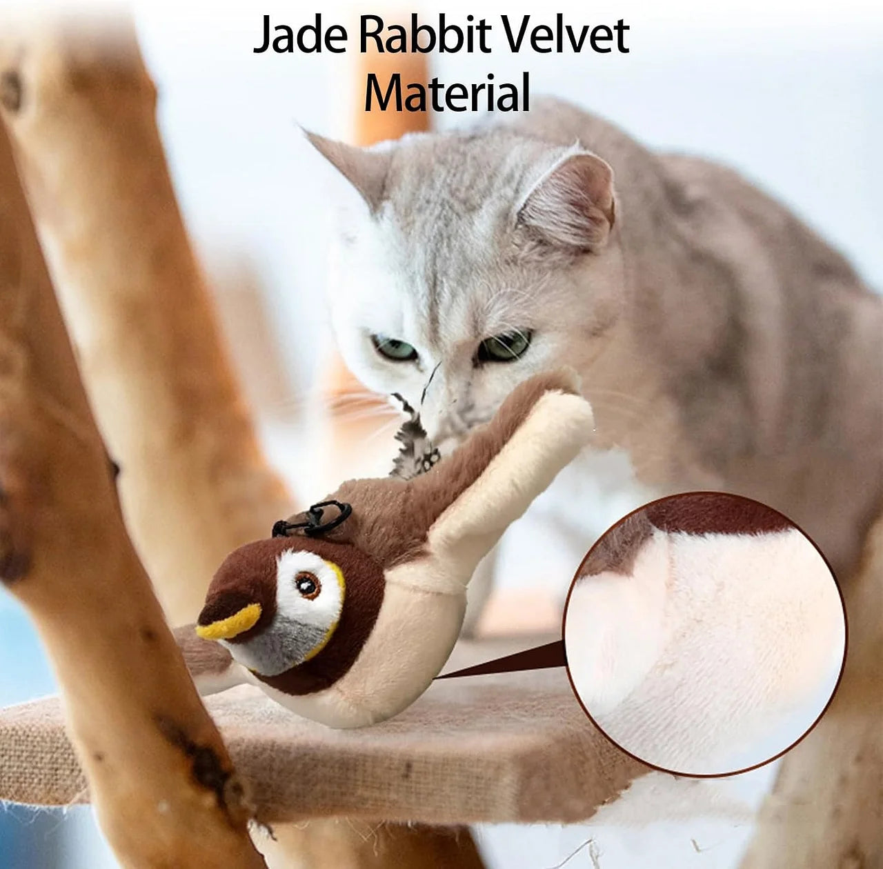 Rechargeable Flapping Bird Cat Toy