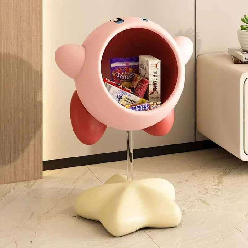 Stylish Snack Kirby Shelf - Decorative Living Room Organizer for Sofa Side, Bedroom Storage, and Home Decor