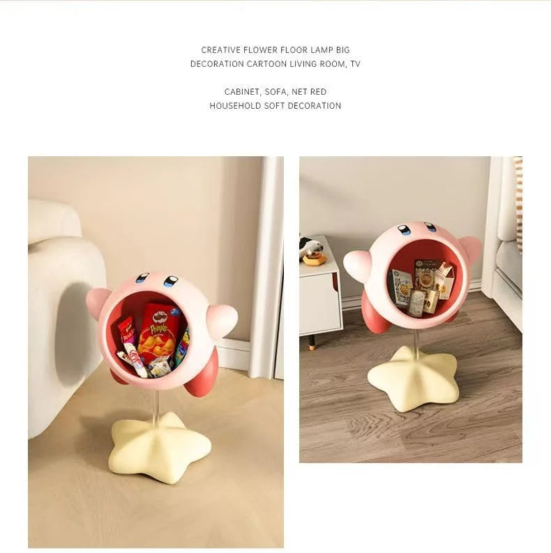 Stylish Snack Kirby Shelf - Decorative Living Room Organizer for Sofa Side, Bedroom Storage, and Home Decor