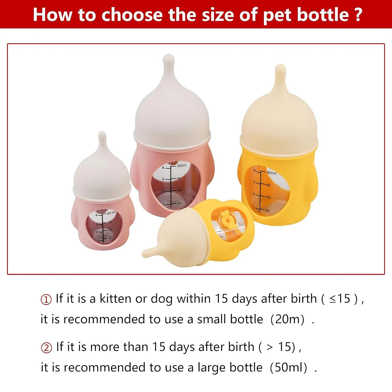 Puppy Bottles for Nursing，Kitten Bottles for Nursing